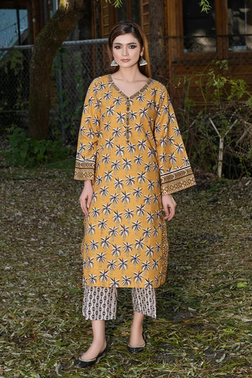 2PC Printed Unstitched Khaddar Shirt & Trouser KKH-3621 -  - KHAS STORES US -